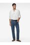 Normal Waist Pocketed Cotton Vintage Straight Fit Jean Trousers
