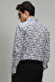Ruben Men's Smart Shirt Comfort Slim Fit Cobalt Blue - 6