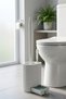 Toilet Brush Set and Detail Cleaning Brush, Height: 53 cm (35 cm Handle + 18 cm Brush Holder) - 4