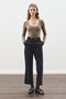 Flare Cut Pants Black - 2