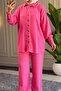 9261 - Stylish Comfortable Women's Satin Trouser Shirt Set - 5
