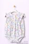 Baby Girl 100% Cotton Ruffle Patterned Bodysuit