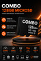Combo 128 Memory Card Video Recording Supported 4K
