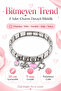 Italian Steel Dangle Bracelet with 4 Charms and Charm Gift - 3