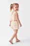 Girl's 3D Rose Patterned Shorts Set – Bow Detail Summer Special Occasion Combination 2-Piece Set - 5