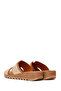 Women's Tan Leather Comfort Slippers 26Sfd410614 - 6