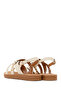 Women's White Sandals with Back Buckle and Stones 26Sfe463414 - 6