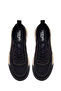 حذاء رياضي رجالي من Zero مصنوع من القماش ذو نعل سميك ورباط أسود 26SFD69216F - 4