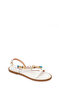 Women's White Ankle Buckle Stone Sandals 26Sfd440614 - 8