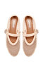 Women's Beige Mesh Ballerinas 26Pfd44166F - 5