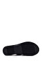 Women's Black Wedge Heeled Leather Comfort Slippers 26Sfd322118 - 5