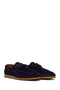 Men's Navy Blue Lace-Up Suede Leather Casual Shoes 26Sfd612610 - 2