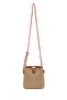 Women's Beige Mini Straw Crossbody Bag 26Sbd2417M7 - 7