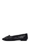 Women's Black Braided Ballerinas 25Sfd443729 - 2