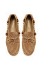 Women's Tan Accessory Detailed Suede Shoes, Leather Loafer 26Pfd202110 - 6