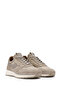Men's Beige Lace-Up Leather Sneaker 25Sfd 707414 - 3