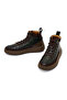Men's Green Lace-Up Thick Soled Leather Sports Boots 25Wfd795014 - 4