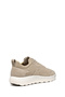 Men's Beige U Xtors a - Suede Laced Suede Leather Sneaker U46Lfa00022C5004 - 4