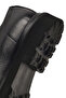 Men's Black Lace-Up Leather Casual Shoes 25Wfd7220Ft - 8