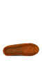 Women's Tan Lace-Up Suede Leather Sneaker 26Pfd420410 - 5