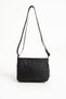 Black Women's 4-Compartment Waterproof Parachute Fabric Adjustable Crossbody Shoulder Bag - 6