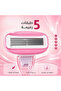 شفرة حلاقة من ملاي (MLAY) بـ 5 شفرات فائقة النعومة - مقبض مريح مع 3 رؤوس - 4