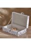 Mirage Pu Decor Box With Black Dots 22.5x14.8x8cm- White - 3