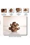Cayson Ceramic Vase 12.3x12x10cm - Brown - 5