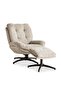 AMORE ACCENT CHAIR WITH OTTOMAN - GREY - 8