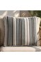 Mix Grey Tonal Stripe Back Cushion 56x50x7cm Zipper Closure 240 Gsm High Qulity Mackintosh Pp Fabric - 2