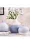Marilyn Ceramic Vase 23x23x23cm- Blue - 3