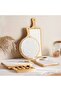 Natura 2-Piece Rectangular Serving Platter 50x20x2cm -Natural & White - 4