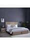 Polina King Bed Velvet Beige 180x200 Cm - 2