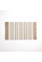 Eileen Recycle Dhurrie With Fringe 60x90cm - Beige - 6
