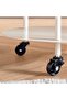 Serra End Table With 3 Wheels Metal - White - 6