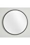 Stanley Metal Wall Mirror Dia 80cm - Black - 5