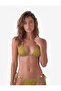Beaded Detailed Textured Micro Bikini Bottom with Tie Sides - 3