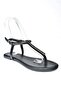 Black Stone Detailed Flip Flop Sandals M272025009 - 5