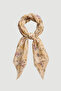 وشاح مطرز من مجموعة Ecoprint İz - بيج - 2