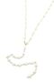 Heart Pearl Y Necklace - Gold - 2