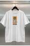 Fresh Mind Digital Print Oversize Unisex White T-Shirt