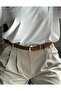 Jewel Plain Patterned Suede Women's Gold Buckled Belt Jacket Belt Dress Belt Trouser Belt