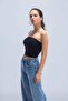 Solid Strapless Top - 3