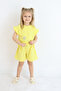 Girl's Floral Embossed Embroidered Shorts Bottom-Top Set - 7