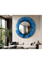 Solara Blue Framed Mirror - 2