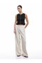 Button Accessory Detailed Sleeveless Crew Neck Knitwear Blouse
