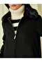 Zippered Coat Plush Detailed Wool - 5