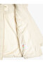 Long Puffer Coat Hooded Zipper Pocketed - 4