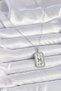 316L Steel Silver Color Chain Pisces Zodiac Sign Zircon Stone Women's Necklace - 2