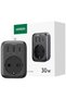 30W (2xUSB/USB C/AC) / EU адаптер CD314 - черен